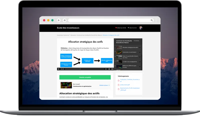 Une leçon de la formation sur ordinateur portable